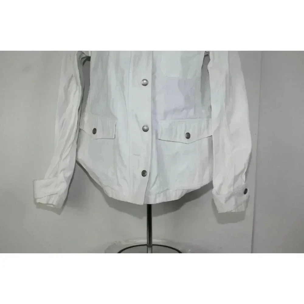 chaps ralph lauren white jean jacket size S